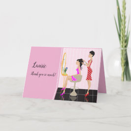 Cartão Obrigado Hairdresser!