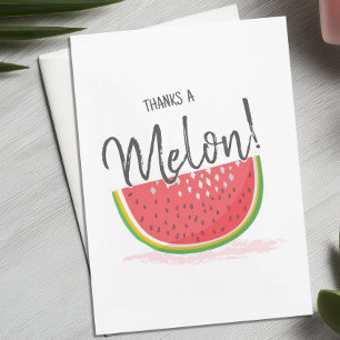 Cartão Obrigado Melão Melancia Obrigado