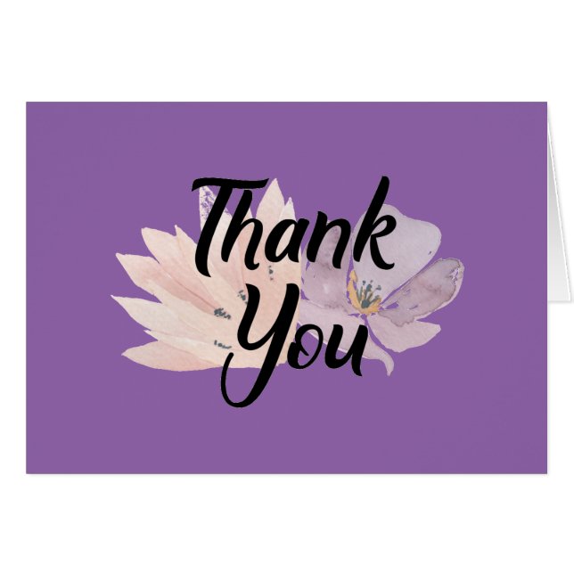 Cartão Obrigado Mensagem Pessoal (Frente Horizontal)