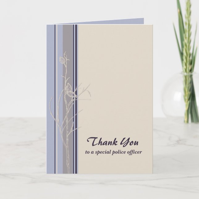 Cartão Obrigado Policial (Frente)