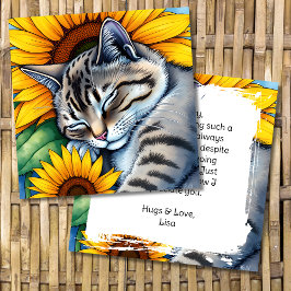 Cartão Obrigado por estarem lá personalizados