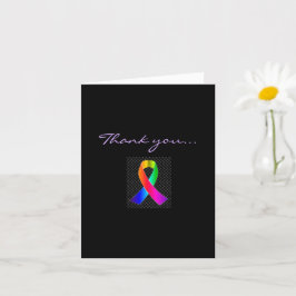 Cartão Obrigado por me apoiar durante o cancer