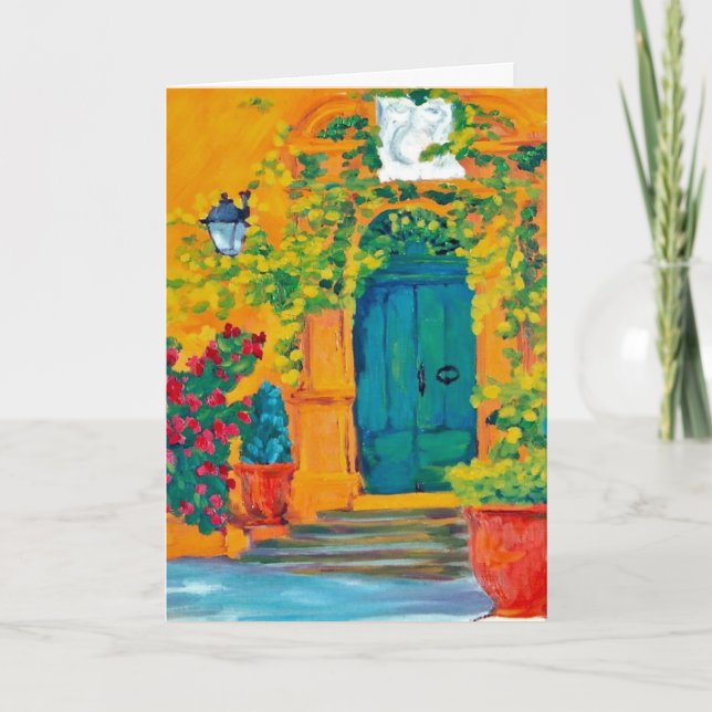 Cartão Obrigado por me receber em sua casa (Frente)