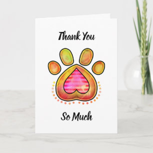 Cartão Obrigado Por Procurar Meu Cachorro