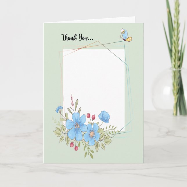 Cartão Obrigado por ter vindo ao Open House Add Photo. (Frente)