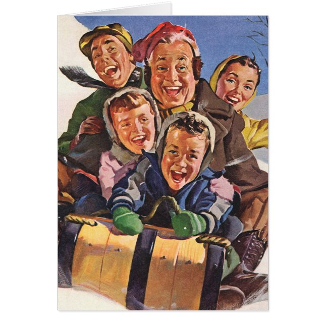 Cartão Obrigado por um Natal Antigo (Frente)