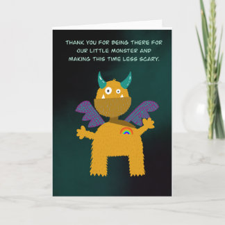 Cartão Obrigado professor, professor de quarto, jardim de