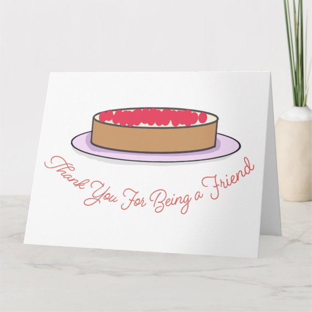 Cartão Obrigado sendo um amigo (Frente)