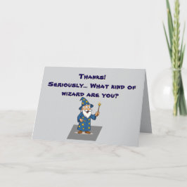 Cartão 🧙 "Obrigado, Seu Geloroso Feiticeiro"