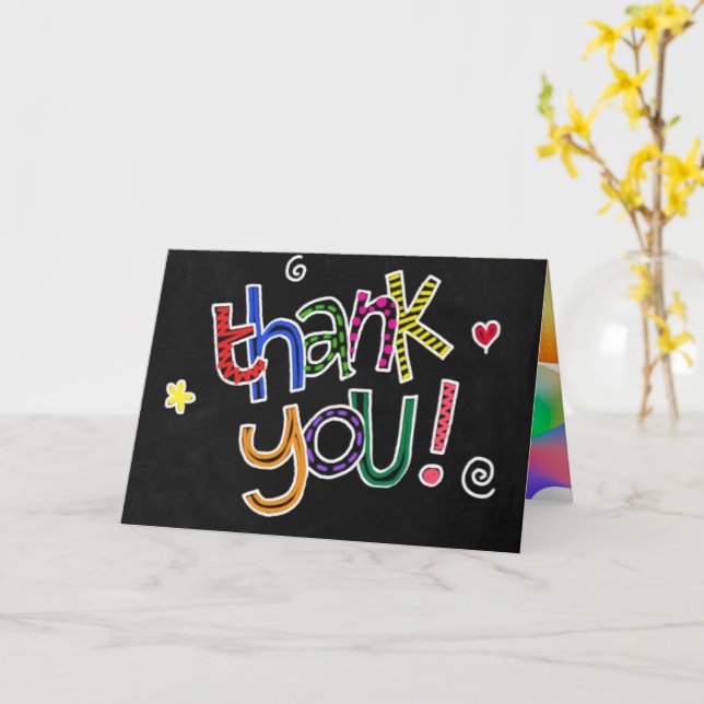 Cartão Obrigado, você fez o meu dia! (Flor Amarela)