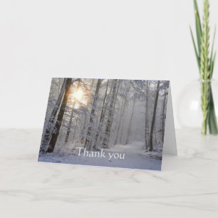 Cartão Obrigado, Winter Road Trail Tres Frost