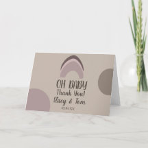 Obrigados Chás de fraldas boêmicos em formas orgân