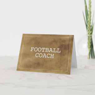 Cartão Obrigados de treinador de futebol Definição Simple