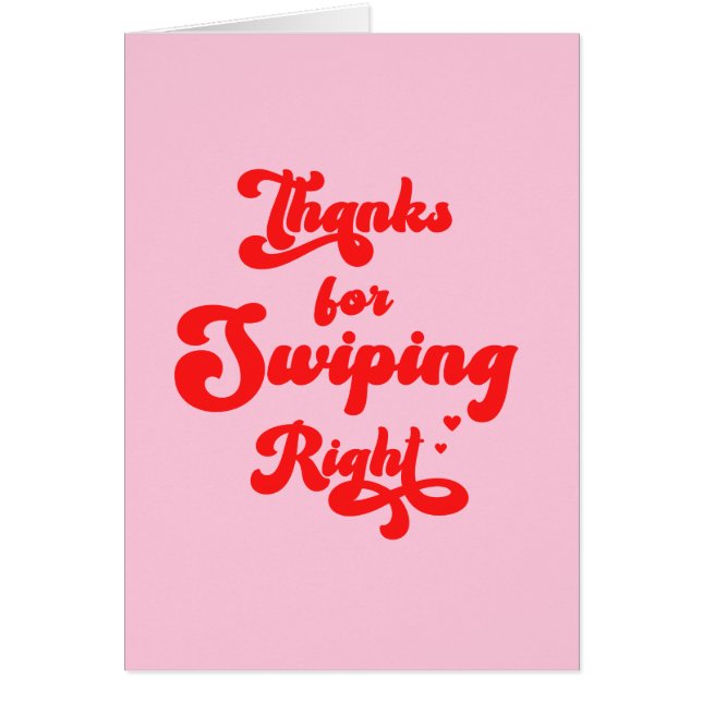 Cartão Obrigados engraçados para o Dia de os namorados à  (Frente)