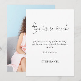 Cartão Obrigados Muito Obrigado Por Graduação De Fotograf