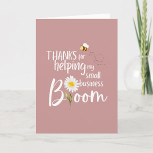 Cartão Obrigados Para Ajudar Minha Placa Bloom Para Peque