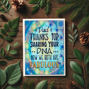 Cartão "Obrigados para o Pai de DNA!" Inspirivência