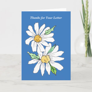 Cartão Obrigados para sua carta