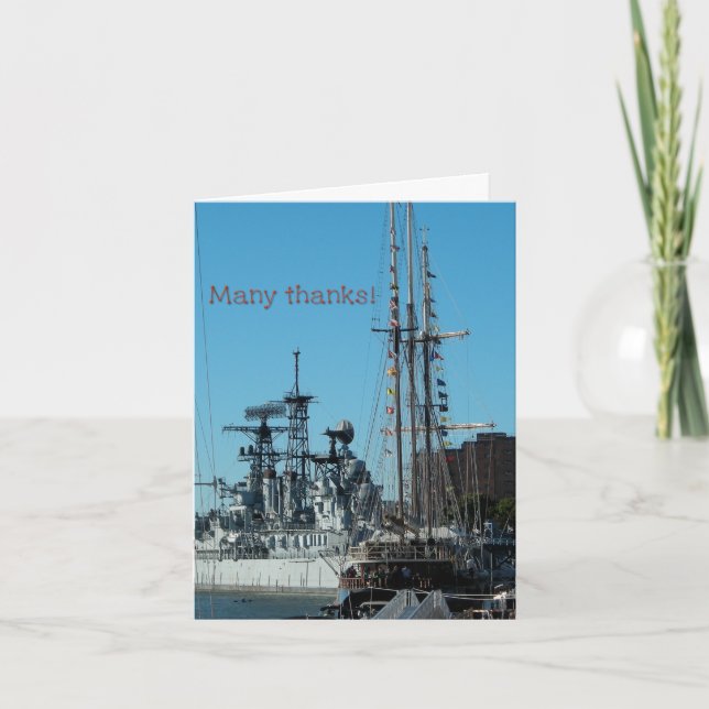 Cartão Obrigados patrióticos (Frente)