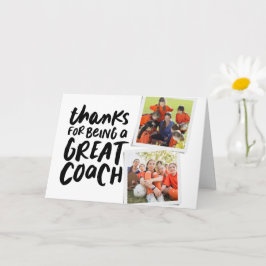 Cartão Obrigados por ser um excelente treinador dois obri