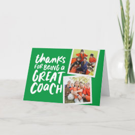 Cartão Obrigados por ser um excelente treinador dois obri