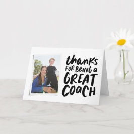 Cartão Obrigados por ser um excelente treinador um obriga