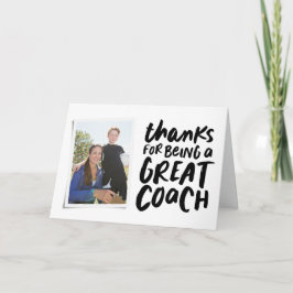 Cartão Obrigados por ser um excelente treinador um obriga