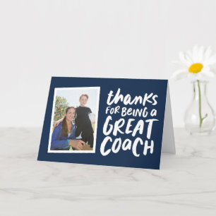 Cartão Obrigados por ser um excelente treinador um obriga