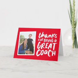 Cartão Obrigados por serem treinadores de excelentes verm