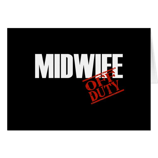 CARTÃO OBSCURIDADE FORA DE SERVIÇO DA PARTEIRA (Frente Horizontal)