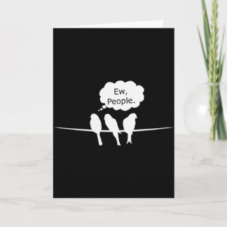 Cartão Observação de pássaros Engraçado Eca, Pessoas Páss