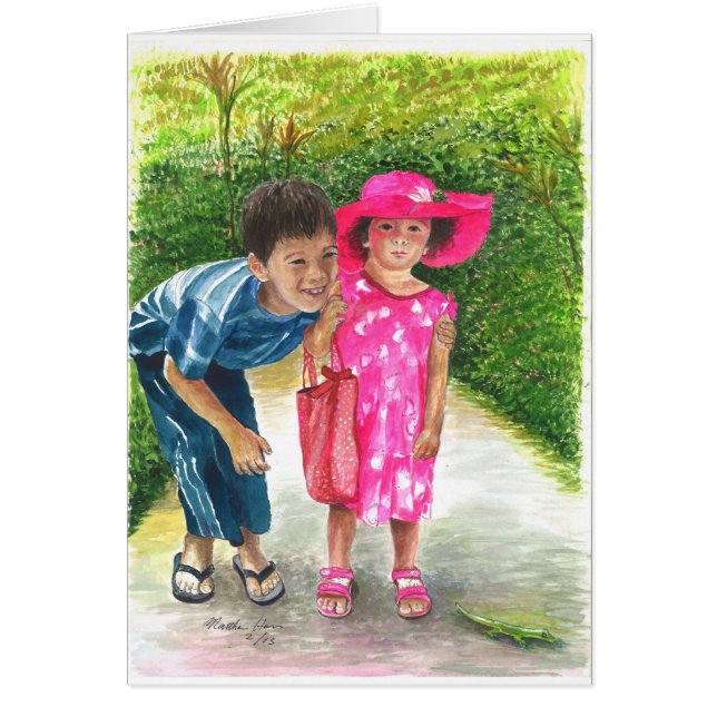 Cartão Observadores do geco (Frente)