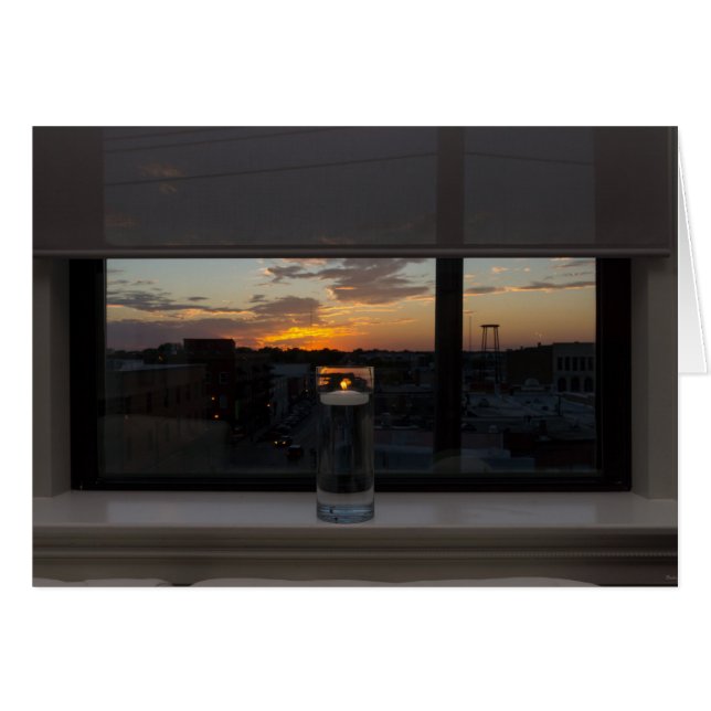 Cartão Observando O Sol (Frente horizontal)