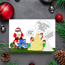 Cartão Obsessão Tecnológica dos papais noeis: Mercadorias