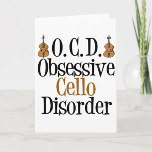 Cartão Obsessive Cello Disorder