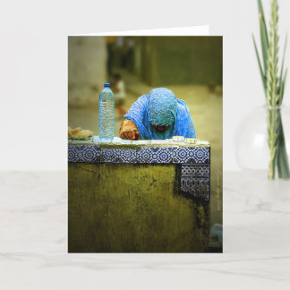 Cartão Obtendo água