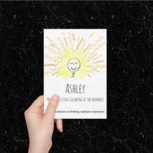 Cartão Obtenha a radioterapia boa do cancer Customisable