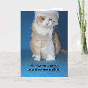 Cartão Obtenha Bem Acidente/Braço Quebrado