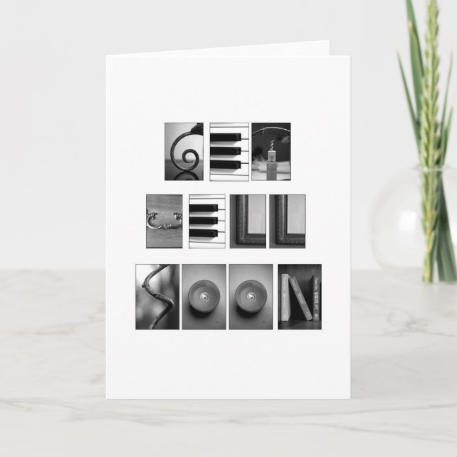 Cartão Obtenha bem logo (Frente)