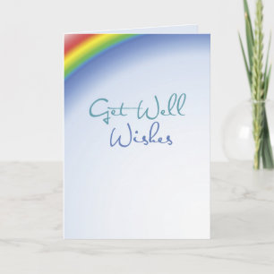 Cartão Obtenha bons desejos do Rainbow