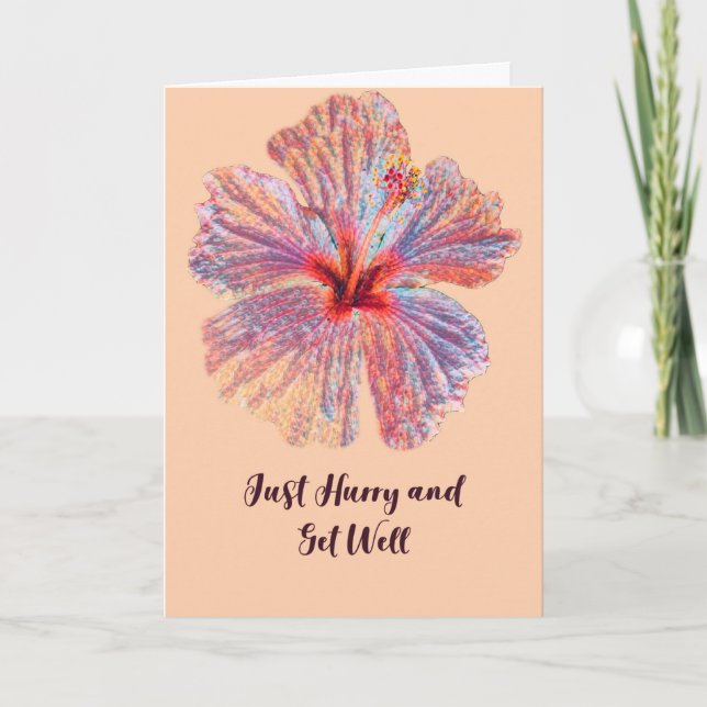 Cartão Obter Bem Pessoa De Escritório De Braços Quebrados (Frente)