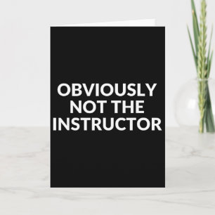 Cartão Obviamente Não É O Instrutor Engraçado Yoga Academ