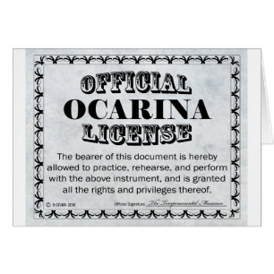 Cartão Ocarina License
