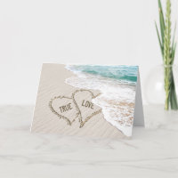 Ocean Beach Wedding Hearts