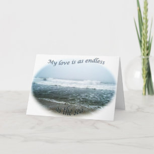 Cartão Oceano Eu Te Amo
