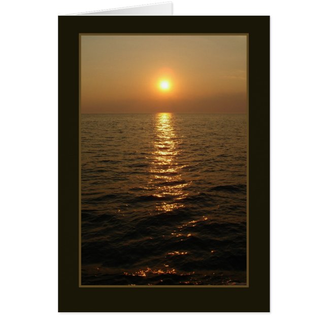 Cartão Oceano Sunset (Frente)