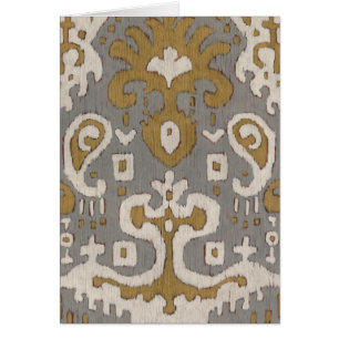 Cartão Ochre Ikat I