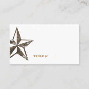 Cartão ocidental da escolta da estrela