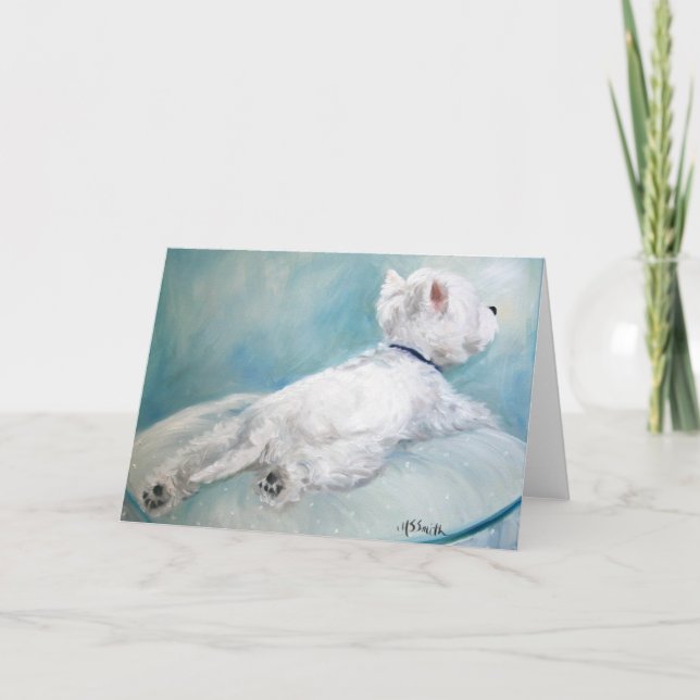 Cartão ocidental da zona de conforto do cão de (Frente)