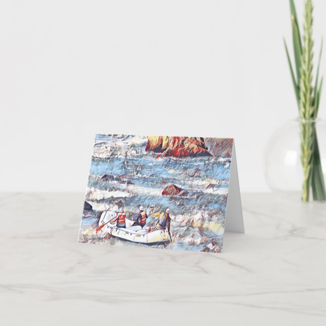 Cartão Ocoee River Tennessee Whitewater Rafting (Frente)